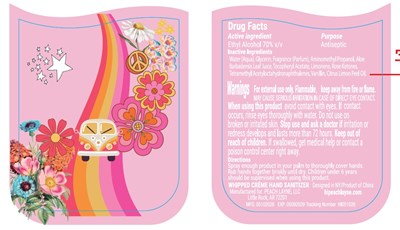 Label 1 (Whipped Creme Hand Sanitizer Label 1)